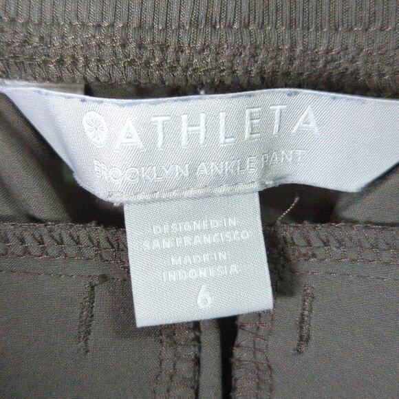 Athleta Brooklyn Ankle Pant Womens 6 Green Athleisure - Picture 2 of 10